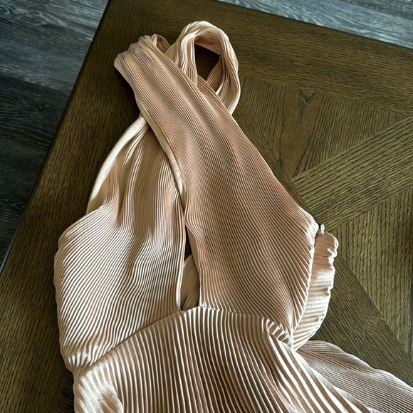 A.L.C. Athena II Halter Satin Pleated Dress, Size 2, BRAND NEW, $695 - Picture 9 of 12